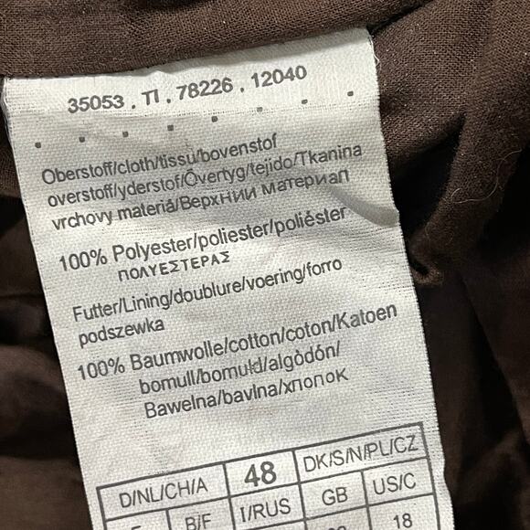 Bianca Boho Tunic Top Women US Size 18 Brown Long Sleeves Minimalist Lagenlook - Picture 6 of 7